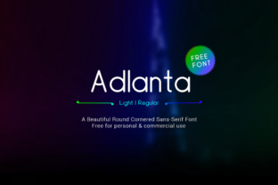 Adlanta: A Smooth Sans Serif Font for Makers