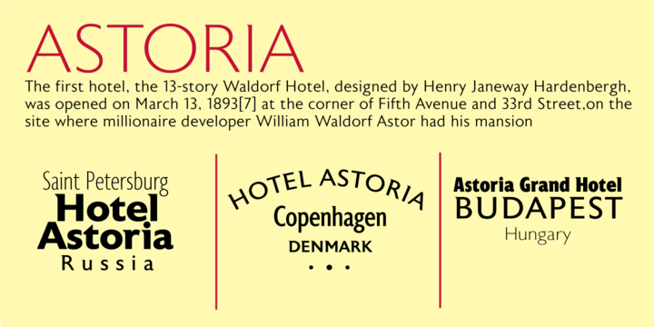 Astoria Family: A Refined Sans Serif Typeface for Editorial Design