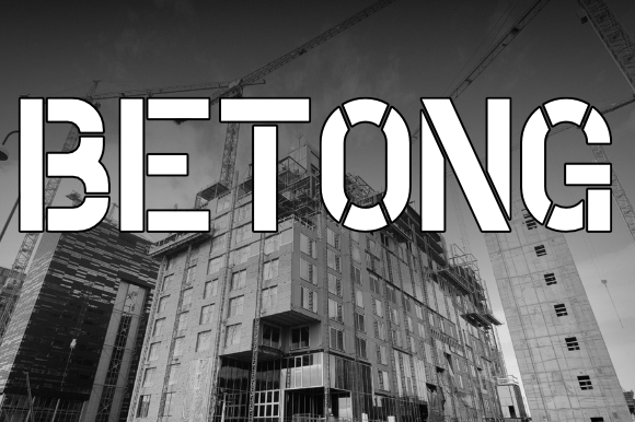 Betong: A Stencil Typeface for Editorial Impact