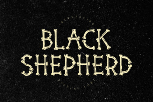 Black Shepherd: A Bone-Crafted Display Font for Web Design