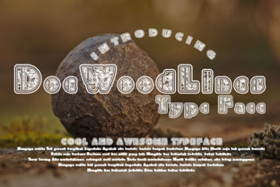 DoeWoodLines: A Decorative Font for Crafters