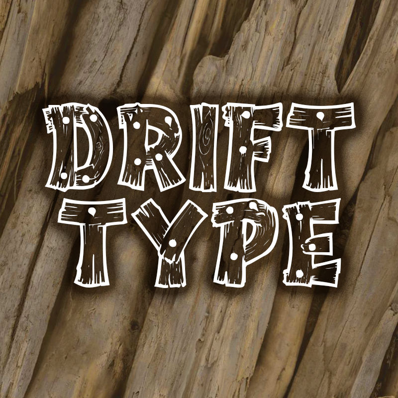 Drifttype: The Distressed Wood Display Font for Marketers