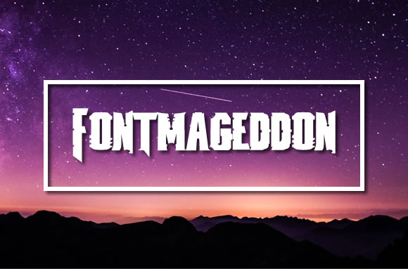 Fontmageddon: A Handmade Typeface for Bold Branding