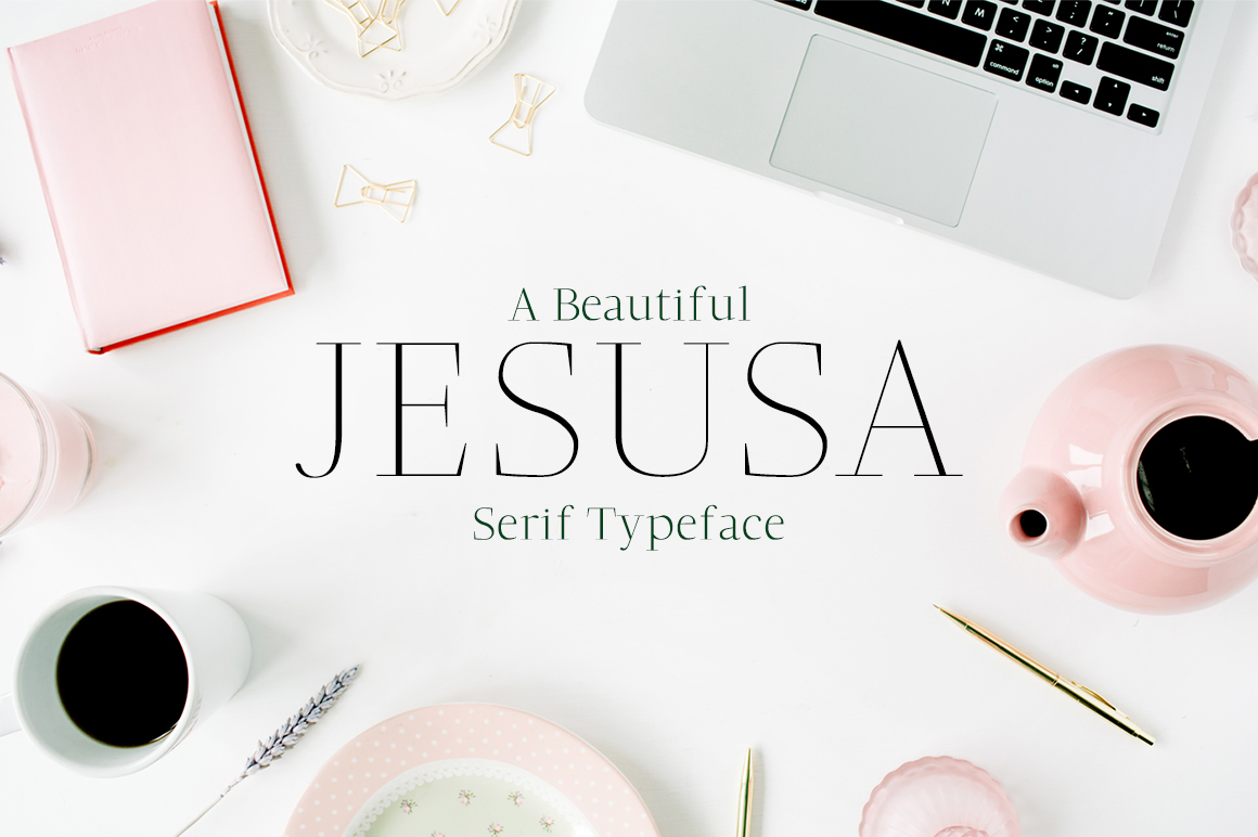 Jesusa: A Delicate Serif Font for Crafters