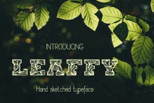 Leaffy: A Hand-Drawn Typeface for Editorial Charm