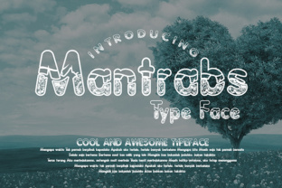 Mantrabs: A Decorative Typeface for Editorial Calm