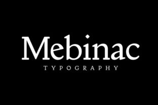Mebinac Medium: A Serif Font for Makers