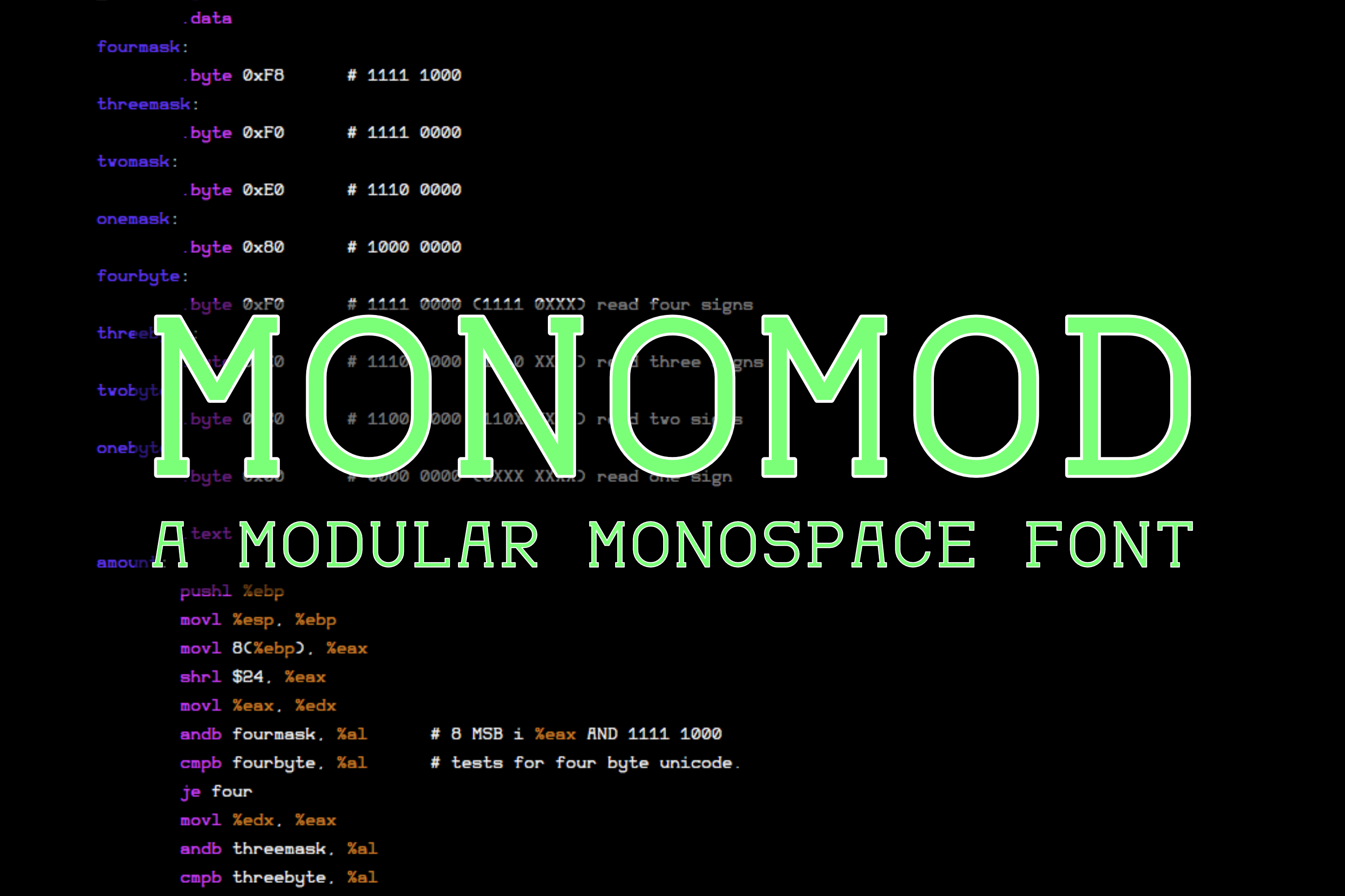 Monomod: A Clean Typeface for Modern Brands