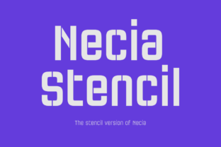 Necia Stencil Family: A Bold Editorial Typeface