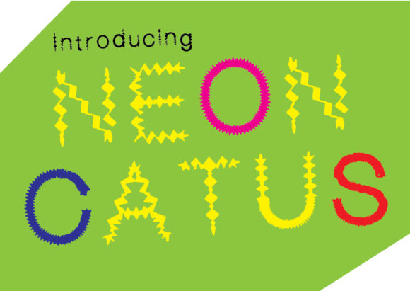 Neon Cactus Font: Spiky Fun for Crafters