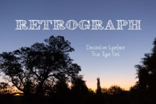 Retrograph: A Hand-Drawn Font for Crafters