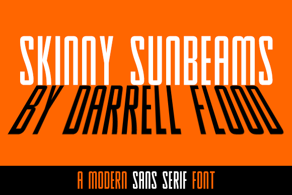 Skinny Sunbeams: A Modern Sans Serif Font for Branding