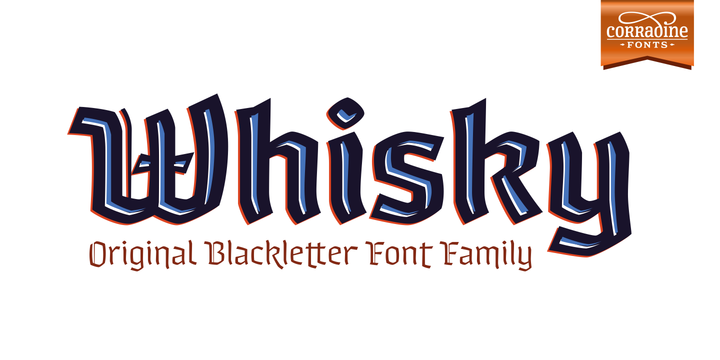 Whisky Family: A Blackletter Typeface for Modern Editorial Design