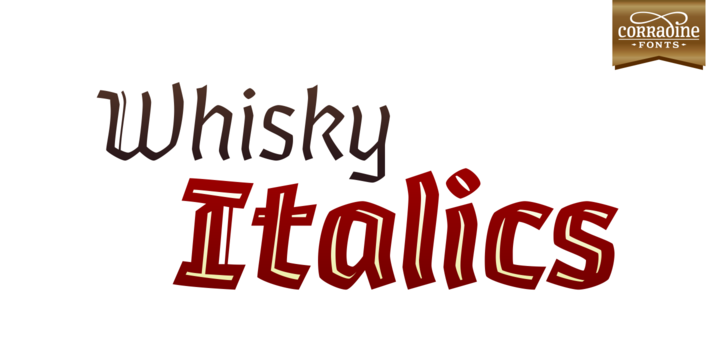 Whisky Italic Family: A Friendly Blackletter Typeface